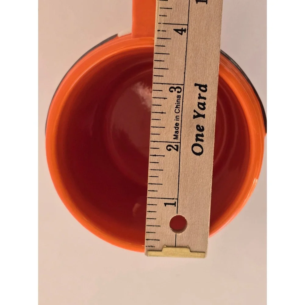 Home Depot Homers All Purpose Bucket Mug 2012 Mr Christmas Orange Ceramic Cup